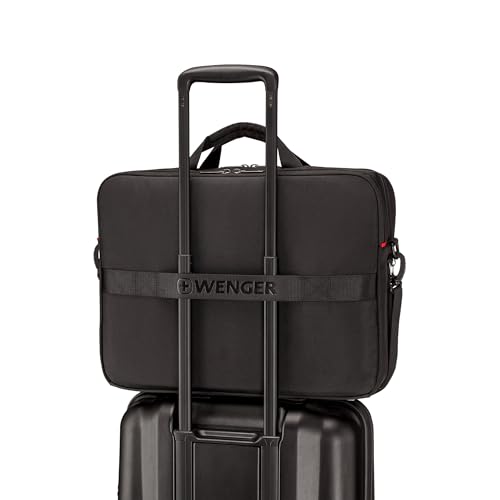 Wenger Swiss Designed XE Brief 17, Laptop Briefcase with Tablet Pocket, Includes Travel Organiser, Comes With Detachable Shoulder Strap, Black | 25 litres (653301) - Image 3