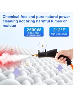 Excefore Handheld Steam Cleaner High Pressure Steam Cleaning Machine Multi-Purpose Household Appliances Steamer with 3 Brush Heads for Kitchen Bathroom  - Image 4