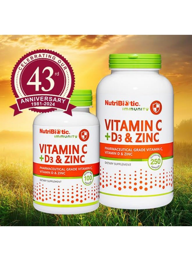 Nutribiotic – Vitamin C + Vitamin D3 & Zinc, 100 Capsules | Potent, Comprehensive Immune Support | Essential & Antioxidant Daily Supplement | Gluten & GMO Free - Image 5
