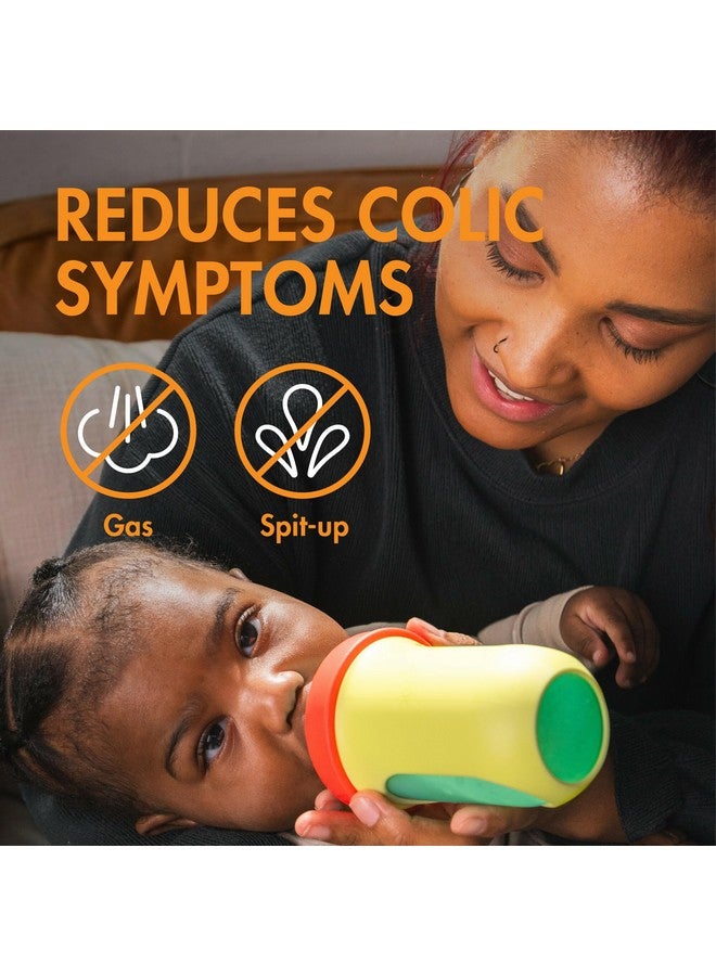 بون زجاجات الرضاعة القابلة لإعادة الاستخدام من Boon Nursh مع حلمة متوسطة التدفق - جراب وحلمة من السيليكون - مستلزمات تغذية الطفل - ألوان متعددة - من 3 إلى 6 أشهر - 3 زجاجات - 8 أونصة - Image 1