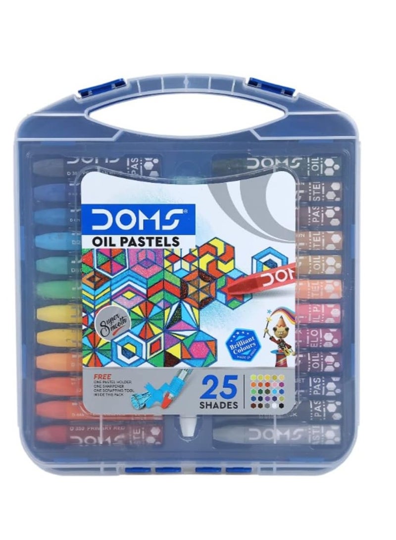DOMS 25 قطعة من الباستيل الزيتي متعدد الألوان - Image 1