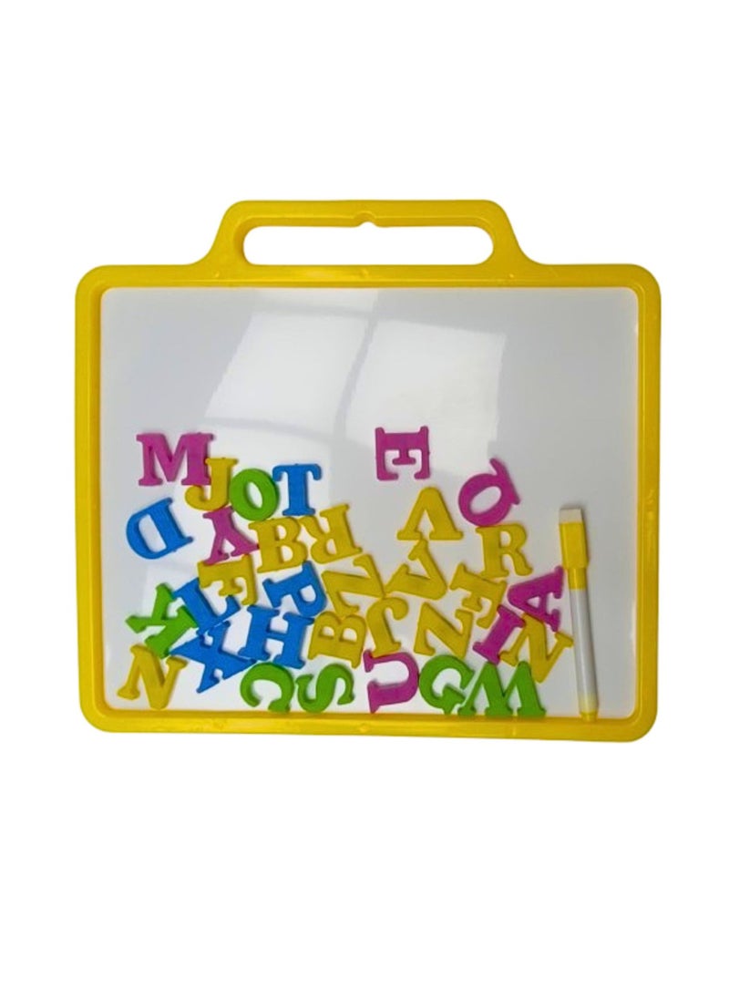 Coczoo Children Education Learning Magnetic Alhpabets Drawing And Writing Board for Kids with Accessories (Color May Vary)  - Image 1