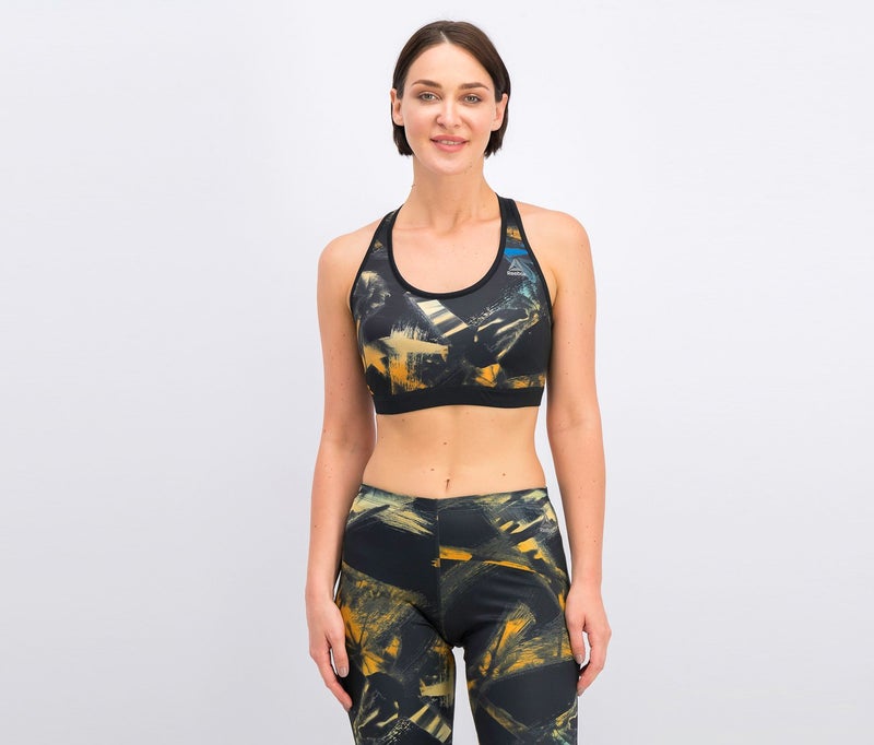 Reebok حمالة صدر تدريب للنساء، مجموعة سوداء - Image 1