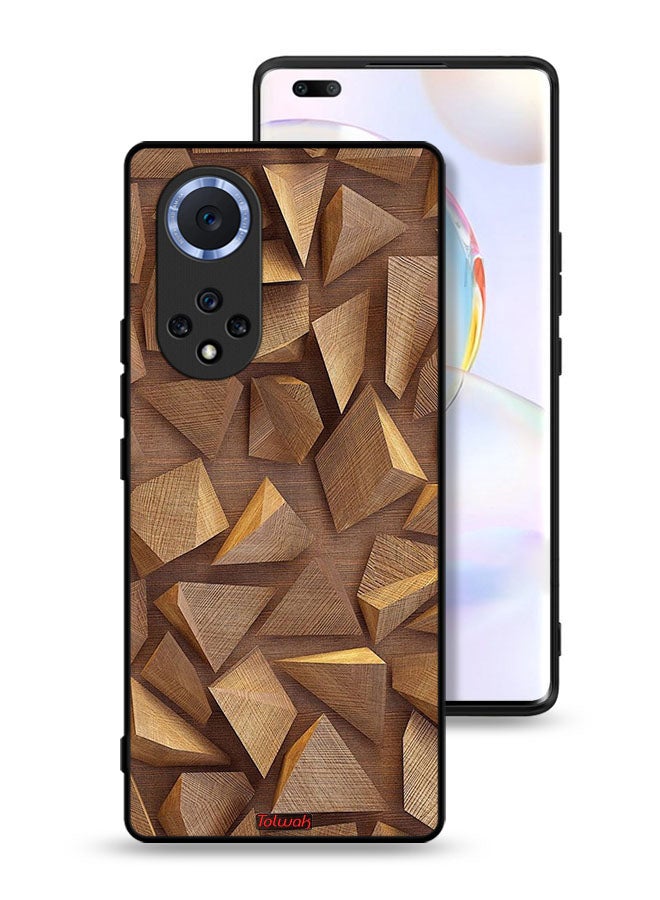 Tolwak Honor 50 Pro Protective Case Cover Wood Pieces Art - Image 1