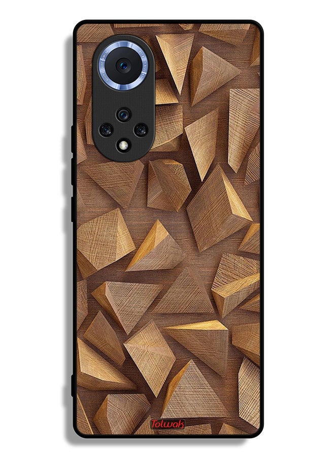 Tolwak Honor 50 Pro Protective Case Cover Wood Pieces Art - Image 2