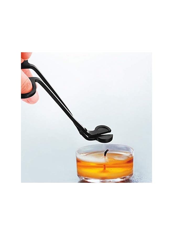 The Bros Candle Heart Clip Scissors-1Pcs Fashion Plating Stainless Steel Candle Heart Clip Wick Trimmer Scissors Tool 17.5cm (Black) - Image 3