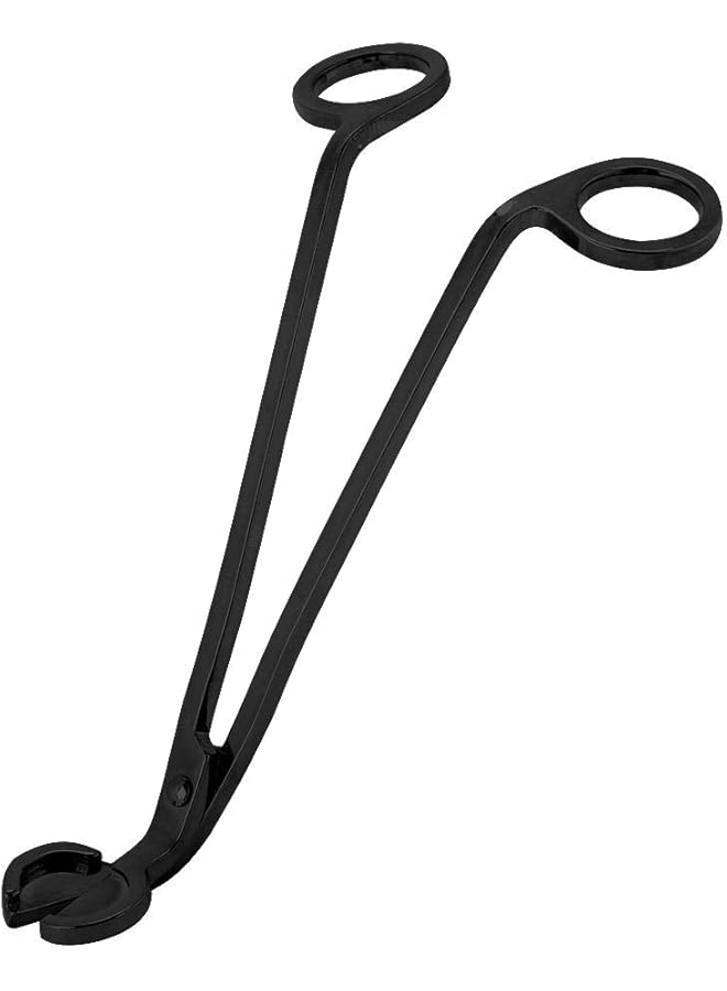 The Bros Candle Heart Clip Scissors-1Pcs Fashion Plating Stainless Steel Candle Heart Clip Wick Trimmer Scissors Tool 17.5cm (Black) - Image 1
