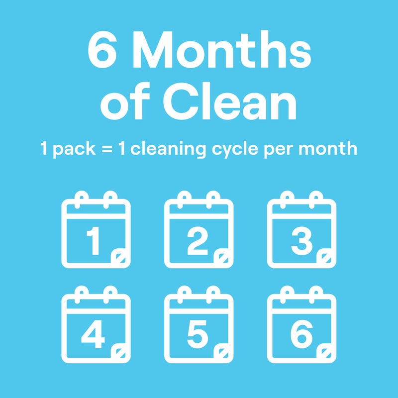 Seventh Generation Dishwasher Cleaning Packs 6 Count Free & Clear Removes odor-causing residue Powered by oxy power - Image 4