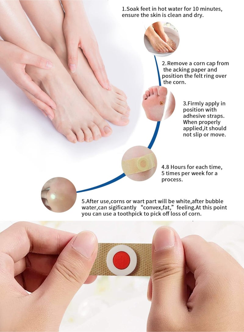 NOVAMED Corn Plaster Patches (6 Count), Hydrocolloid Corn Removal & Protection Pads, Friction Relief for Feet, Medical Adhesive Plasters - Image 2
