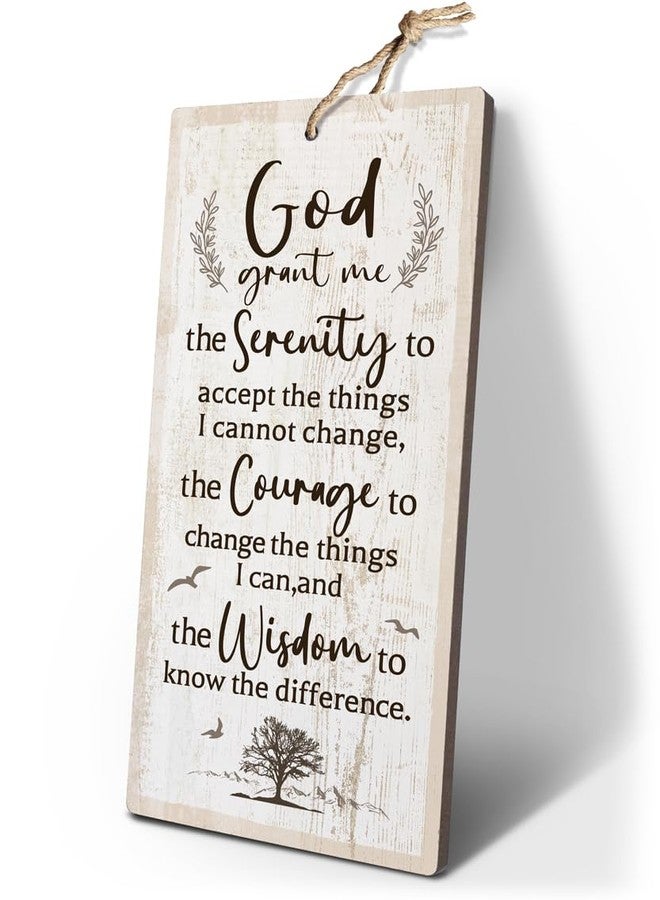 YZEXEZY Inspirational Religious Wall Decor-Serenity Prayer Sign12"x6"-God Grant Me Serenity, Courage,Wisdom-Christian Wall Art,Christian Gifts,Religious Gifts - Image 1