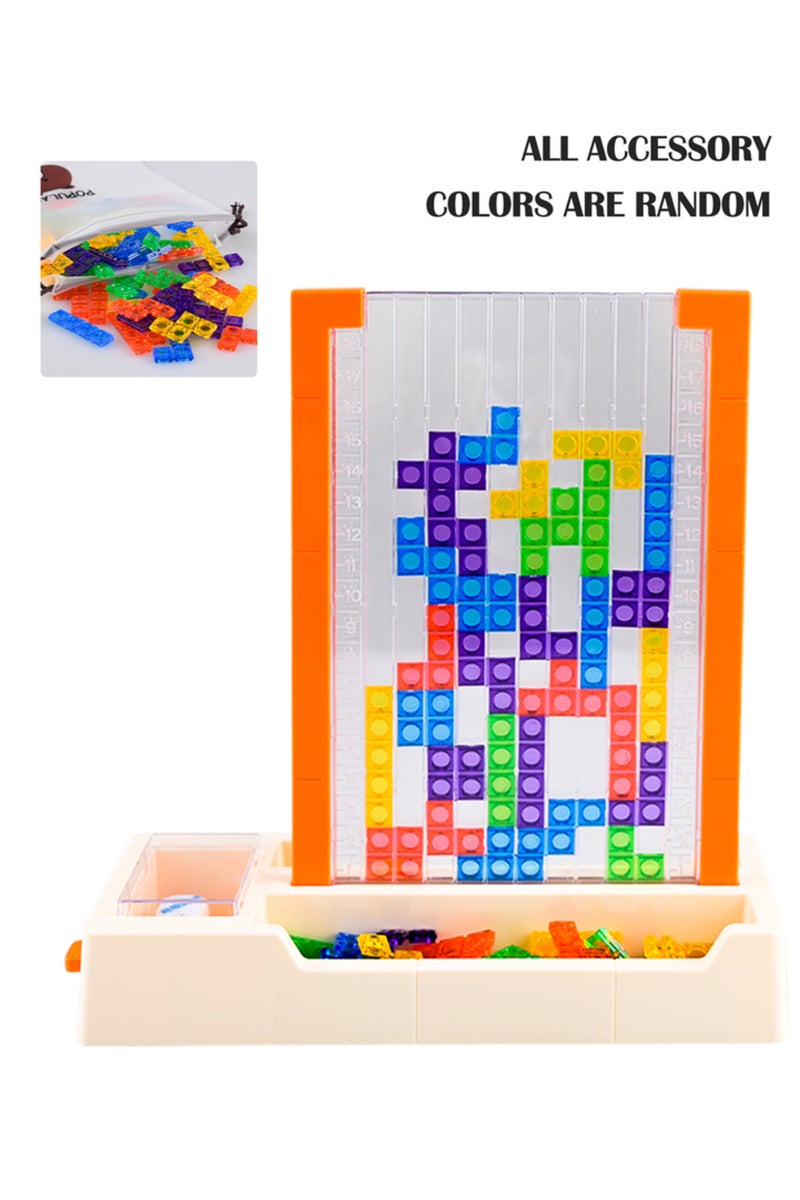 erorex WHITE 3D Blocks Puzzle Toys, DIY Intelligent Colorful Plastic Blocks Game Transparent Brain Teaser T