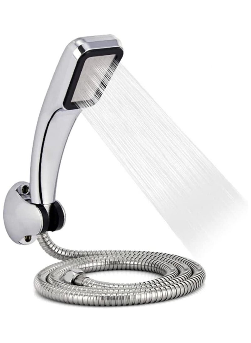 Rubik رأس دش مع خرطوم دش بطول 1.5 متر، 300 فتحة، مجموعة دش محمولة موفرة للمياه عالية الضغط (1.5 متر) - Image 1