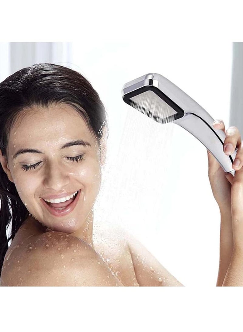 Rubik رأس دش مع خرطوم دش بطول 1.5 متر، 300 فتحة، مجموعة دش محمولة موفرة للمياه عالية الضغط (1.5 متر) - Image 2