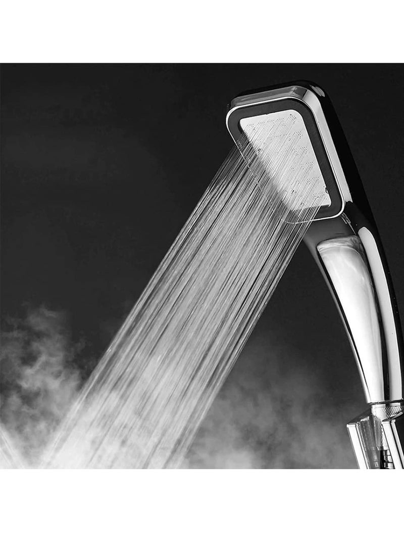 Rubik رأس دش مع خرطوم دش بطول 1.5 متر، 300 فتحة، مجموعة دش محمولة موفرة للمياه عالية الضغط (1.5 متر) - Image 3