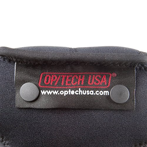 OP/TECH USA Soft Pouch – Compact digital camera case, lightweight accessories pouch, sleek neoprene sleeve for DSLR, perfect for backpacks & travel – durable protection in style | D-M 4/3 | Black - Image 3
