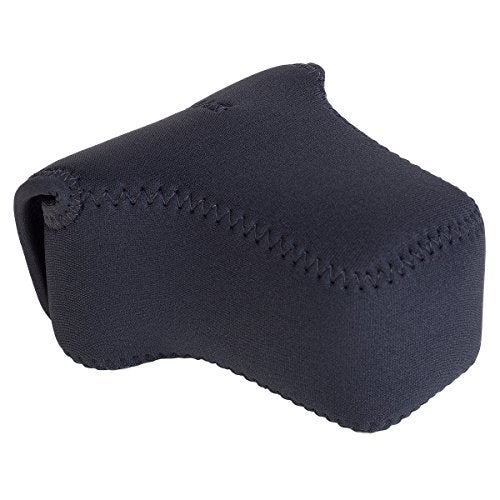 OP/TECH USA Soft Pouch – Compact digital camera case, lightweight accessories pouch, sleek neoprene sleeve for DSLR, perfect for backpacks & travel – durable protection in style | D-M 4/3 | Black - Image 1