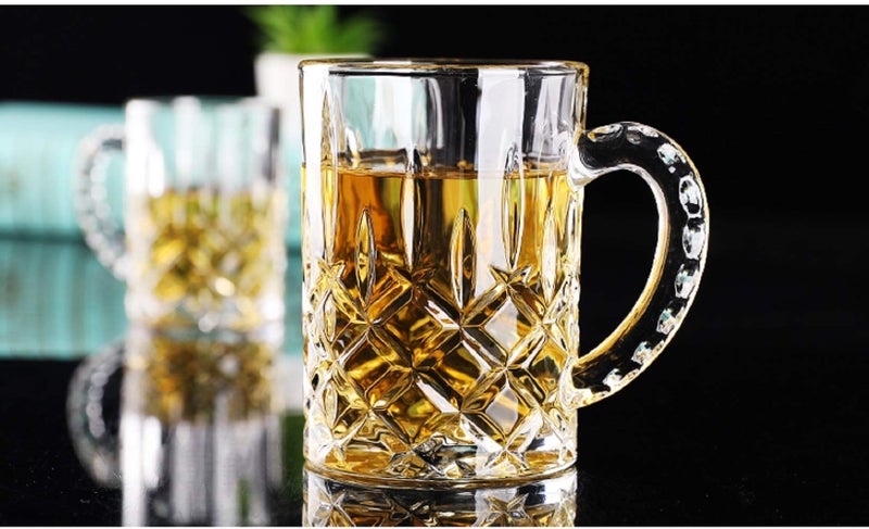 SYANKA Italian Premium Classic Beer Mugs Set of 4, 400 ML, Crystal Clear, Beer Glass, Perfect for Gift - Image 5