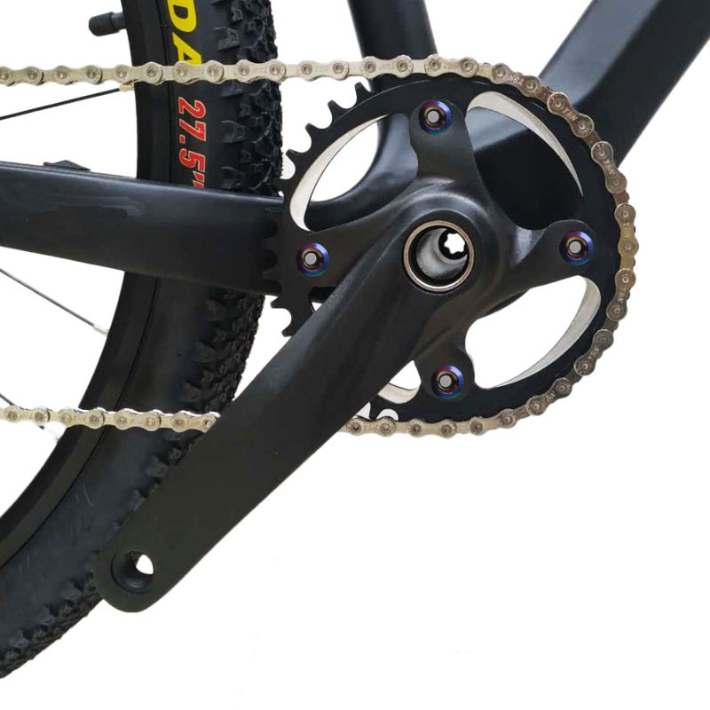GANOPPER 32T Single Speed Crankset 1X MTB Crank Arm Set 104 BCD Narrow Wide Teeth 9s 10s 11s Road Bicycle Crankset with 68mm 73mm Bottom Bracket - Image 2