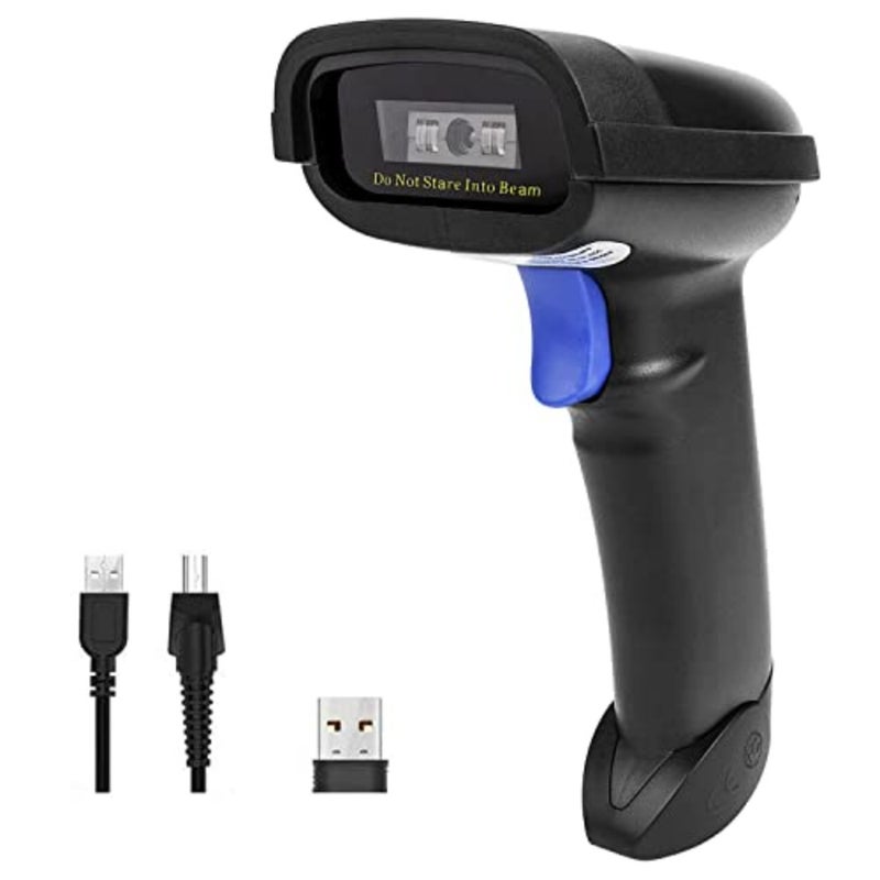 CCD Barcode Scanner 1D Bluetooth 2.4GHz Wired Cable Barcode Reader NT-1228BC - Image 1