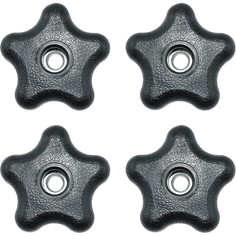 Aifeier ET 4 Pieces 5/16-18 Female Thread 5 Star Knobs Nylon Clamping Knob Jig Knobs - Image 1