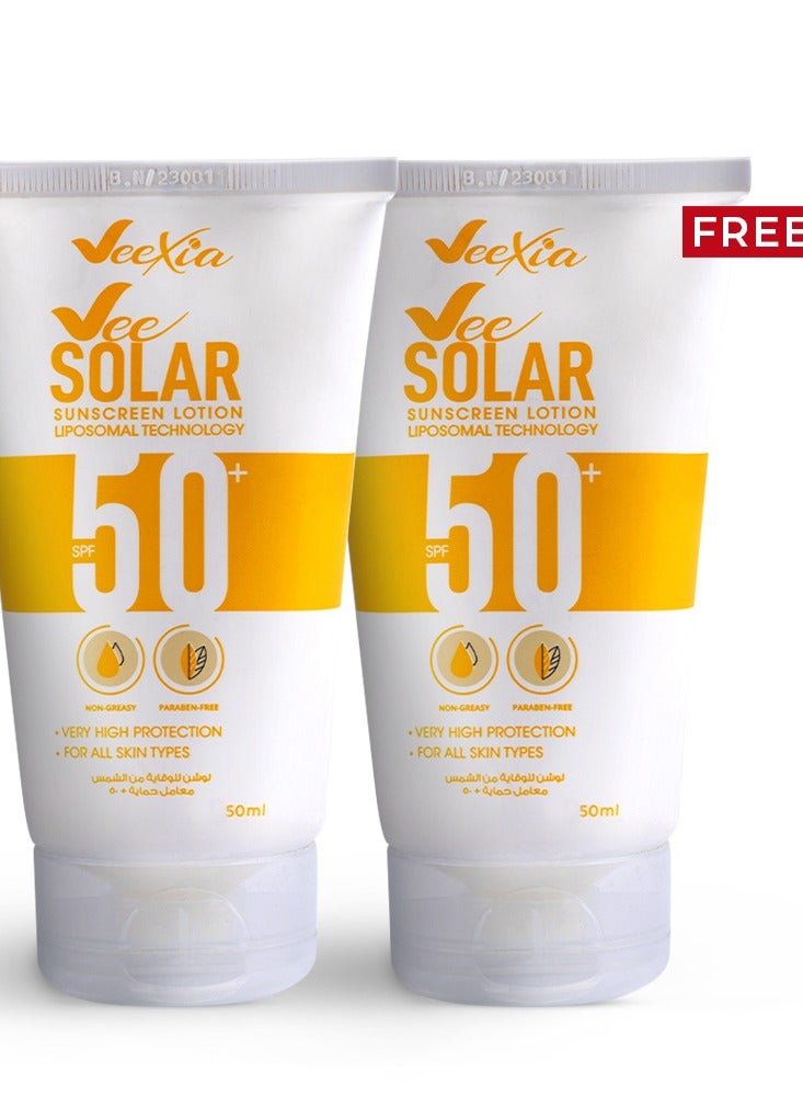 في سولار صن سكرين لوشن بعامل حماية SPF 50 حماية تد...