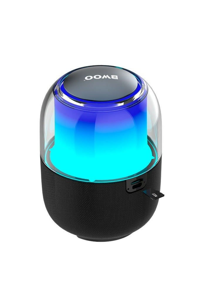 Bwoo IPX6 Waterproof Super Bass Portable Wireless Speaker, RGB Colorful Light Wireless Speaker - Image 1