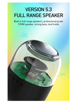 BWOO Bwoo IPX6 Waterproof Super Bass Portable Wireless Speaker, RGB Colorful Light Wireless Speaker  - Image 3