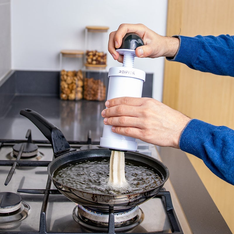 Reifier Churrera Churro Maker Machine - Free Recipe eBook Included - 8 Interchangeable Discs - Churros Maker Machine - Cookie Machine - Image 2