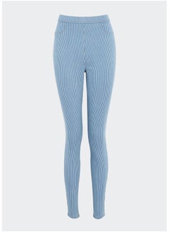 Matalan Rosie Blue Stripe Pull On Jeggings  - Image 4
