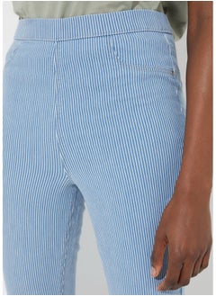Matalan Rosie Blue Stripe Pull On Jeggings  - Image 2