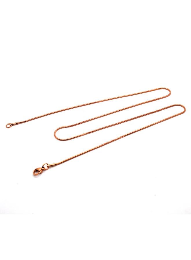Women's Clavicle Chain European And American Stainless Steel All-match Necklace Jewelry Titanium Steel Accessories Chain Round Snake Bone Chain Men 