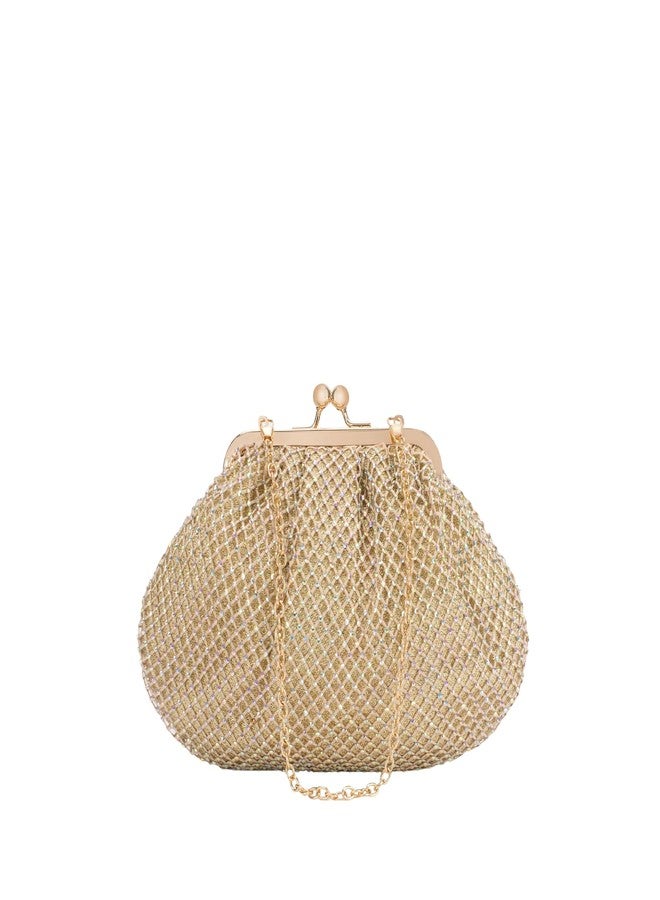 Lino Perros Texas Nora Gold Clutch - Image 1