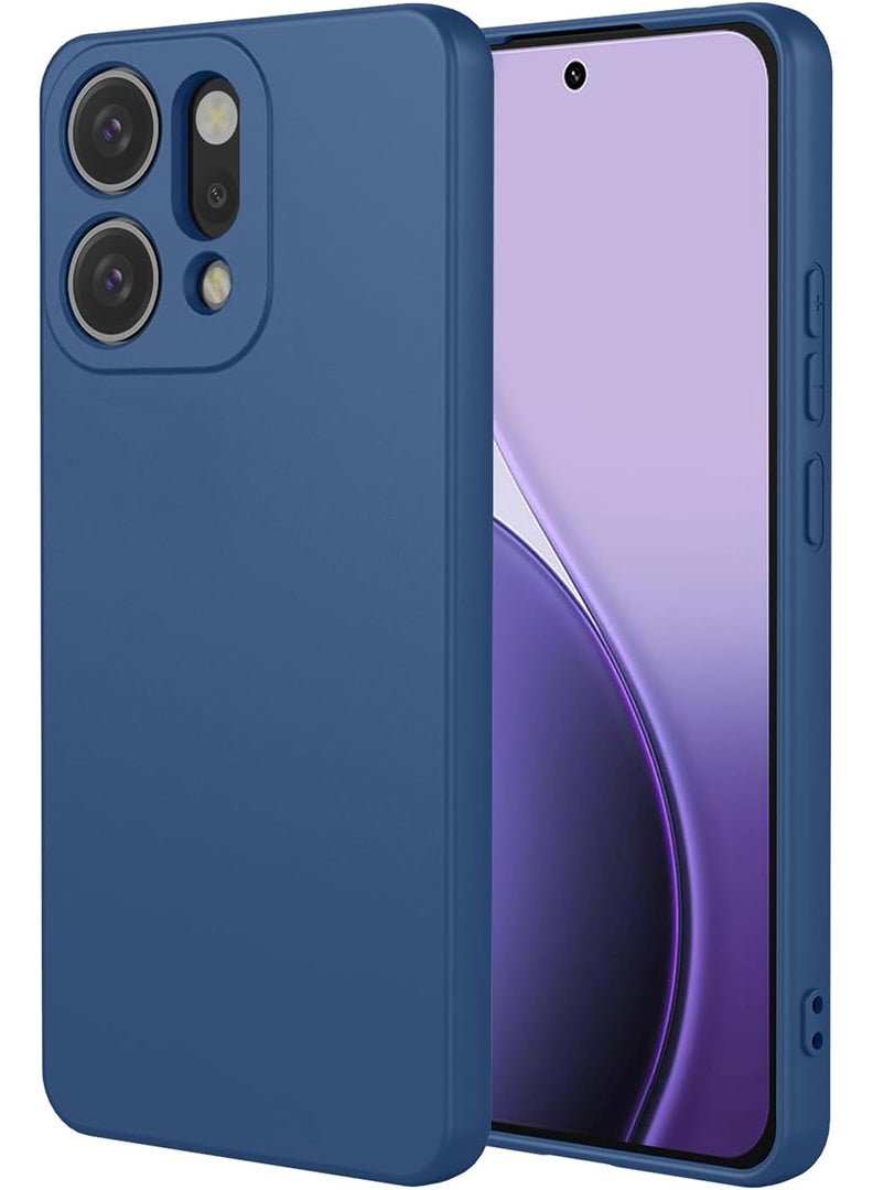 Case Up Compatible with Oppo Reno 14 Pro Case, Soft & Premium Liquid Silicone [Anti-Scratch Microfiber Lining] Shockproof Protective Slim Phone Cover for Oppo Reno 14 Pro 2025, Blue - Image 1