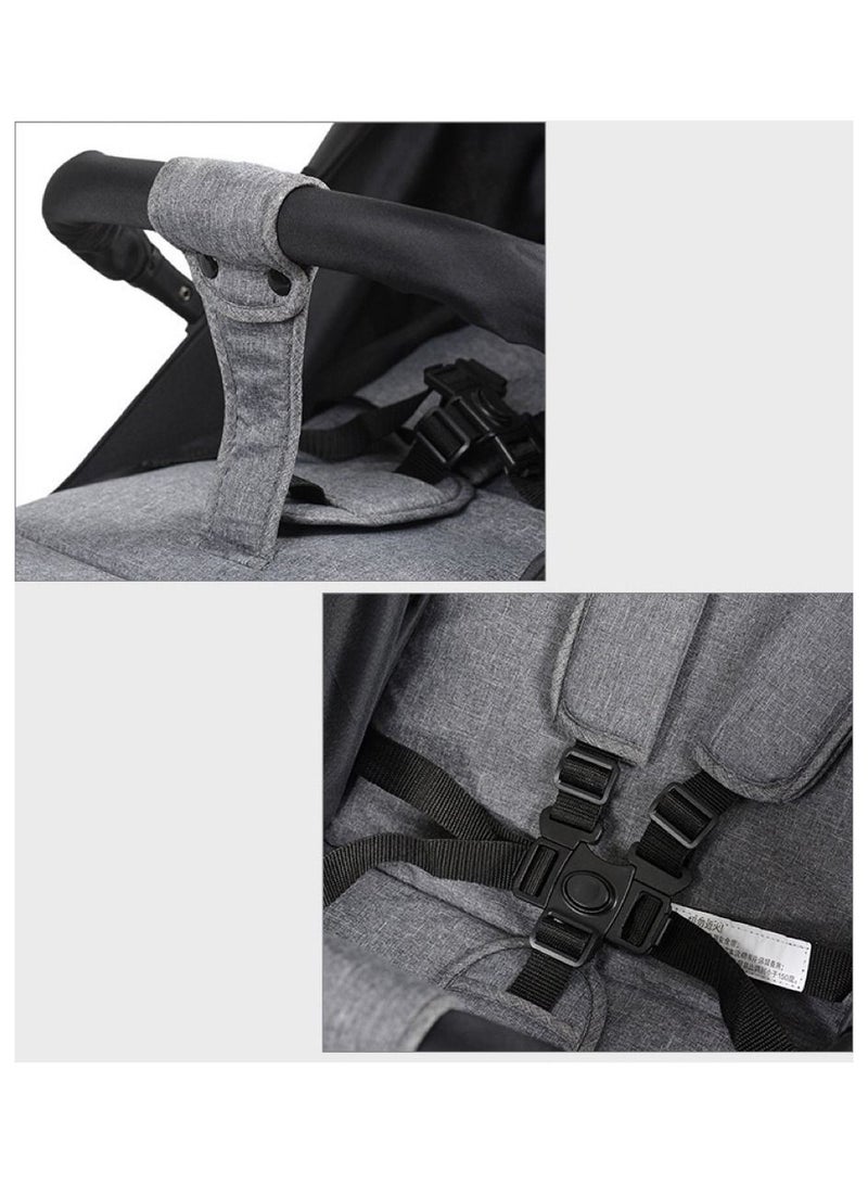 Portable Stroller for traveling, easy folding type can use in airline cabinet(GRAY) - Image 5