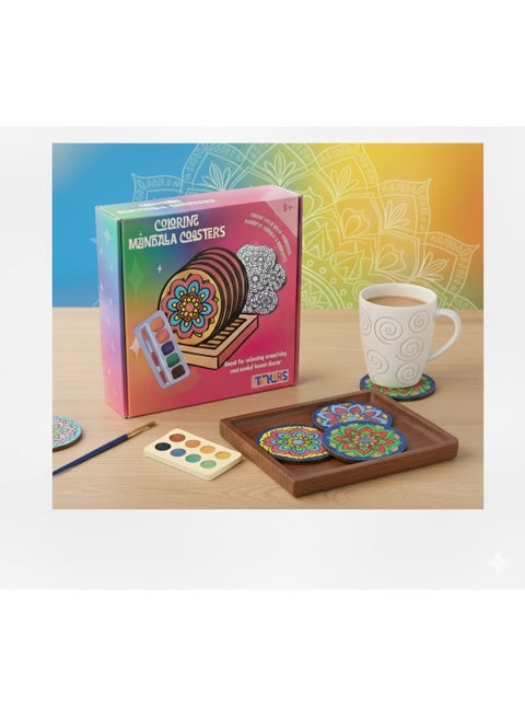 Coloring Mandala Coasters