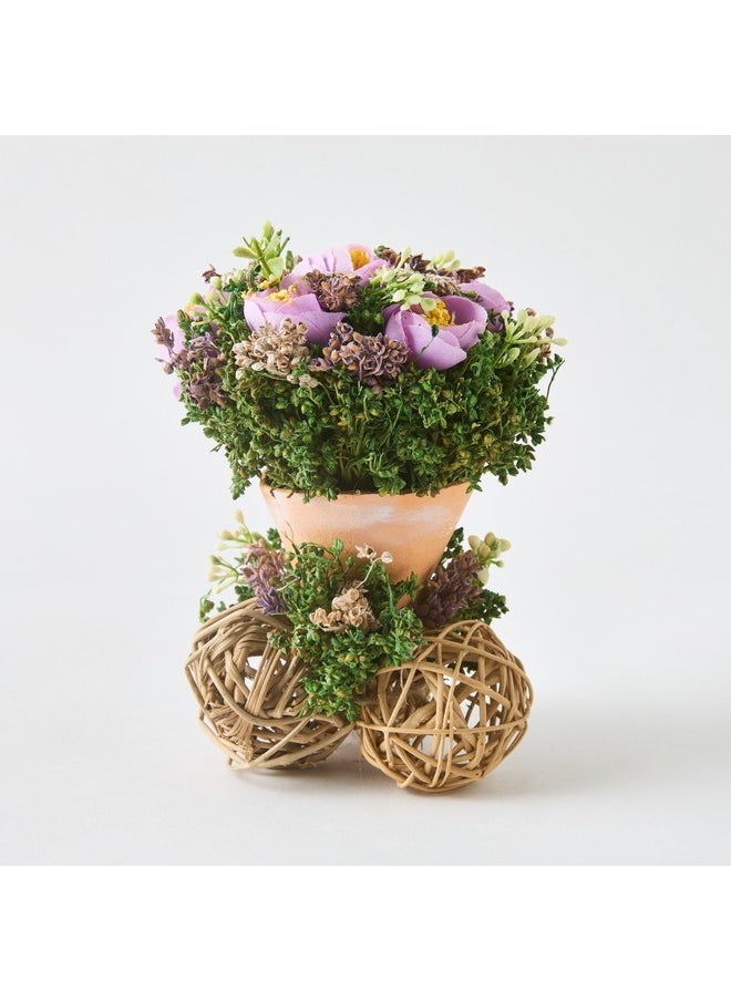 Home Box Caven Ranunculus Arrangement in Brunch Ball Planter 10 x 10 x 15 cm  - Image 5
