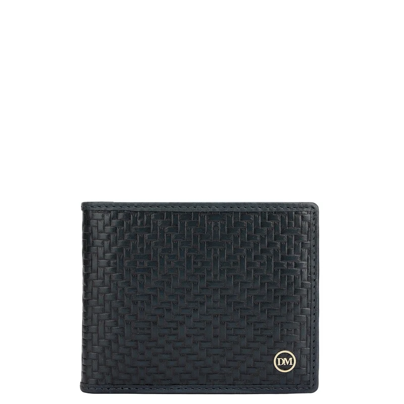 Navy Bifold Leather Mens Wallet