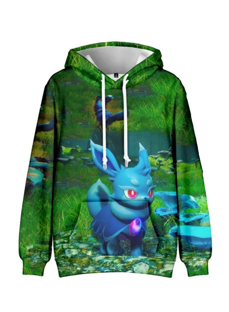 Palworld Phantom Pallu 3D digital print street trend hooded sweatshirt for Adults and Children - Image 1