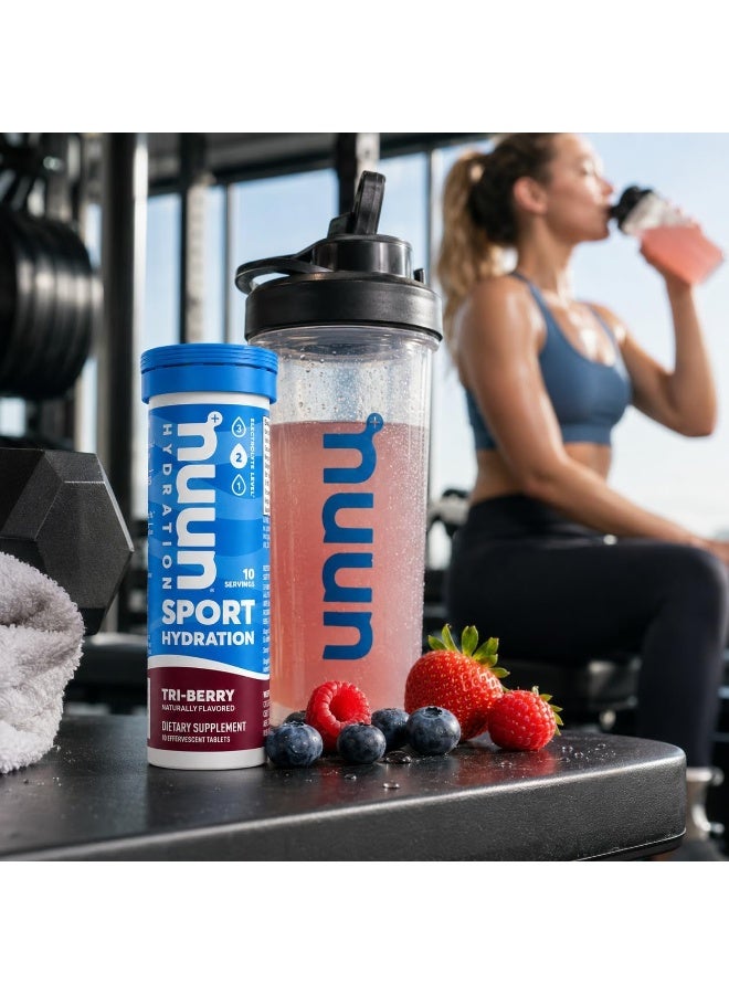 Nuun Sport Hydration Effervescent Electrolyte Drink Tri-Berry 10 Tablets - Image 5