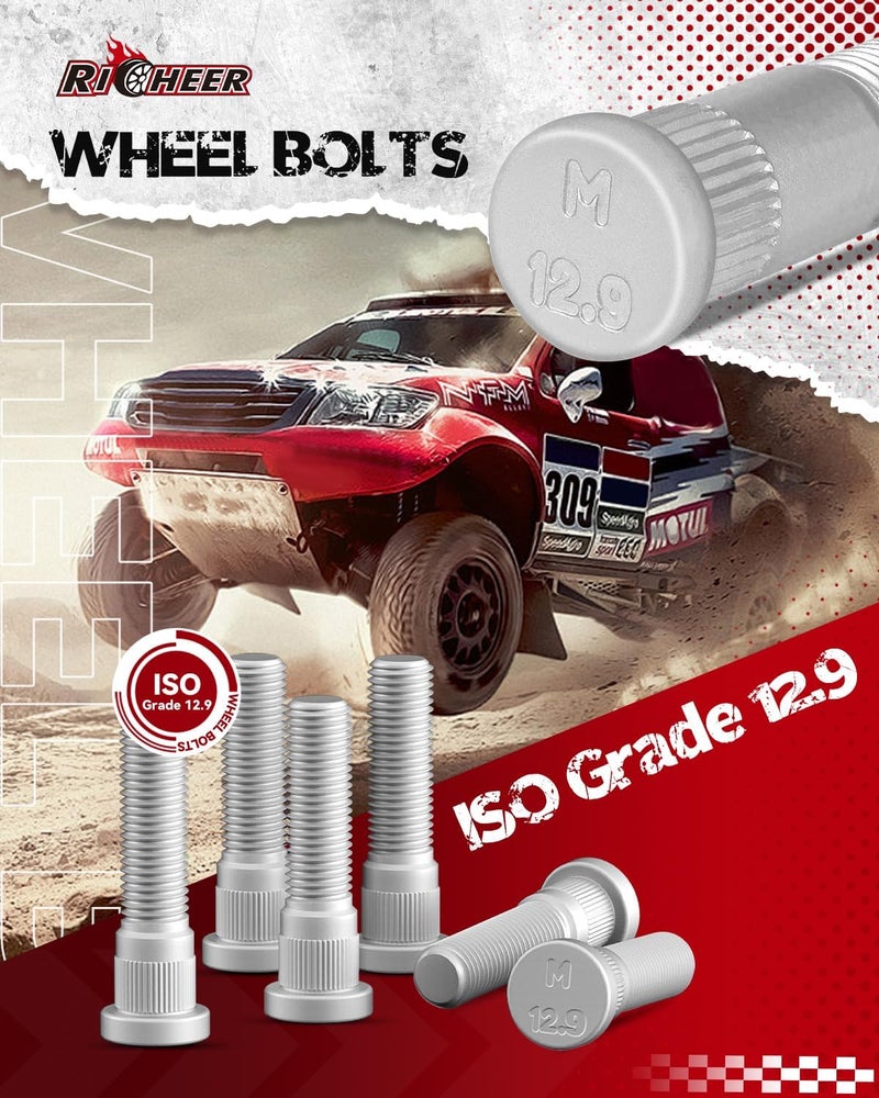 Richeer فواصل عجلات 6x5.5 متوافقة مع سيلفرادو، سوبربان، سييرا، سافانا 1500، إكسبريس، تاهو، يوكون، إسكاليد C2500 K2500، 1.5" مطروقة 6x139.7 مم مع مسامير 14x1.5 وفتحة مركزية 108 مم - Image 5