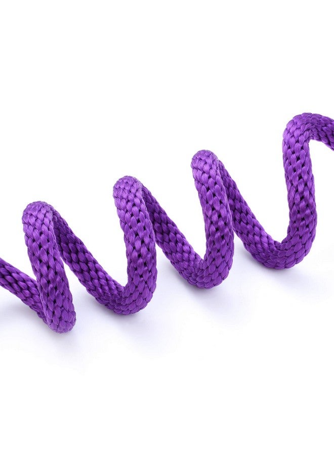 مايل هاي لايف مقود مايل هاي لايف سليب للكلاب | مقود تدريب الكلاب المتين | مقود مانع للسحب بطول 6 أقدام مع طرف جلدي | مقود حبل بنفسجي للكلاب في الخارج - Image 5