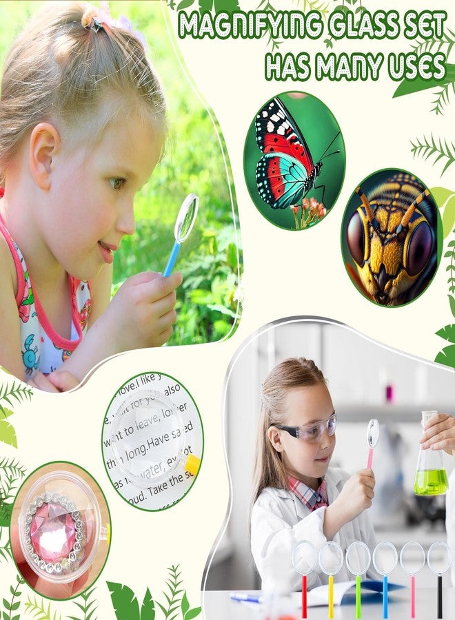 Kingdder 200 Pcs Operation Christmas Bulk 100 Plastic Mini Hand Lens 100 Fine Craft Tweezers Gifts Bags Stuffers Supplies for Operation Christmas Science Halloween Party Class DIY Jewelry - Image 5