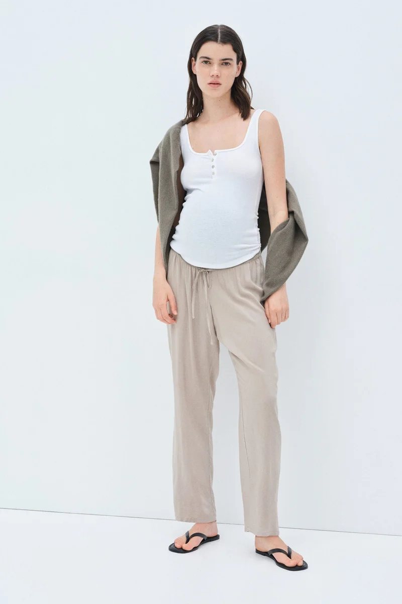 H&M MAMA Before & After Drawstring trousers