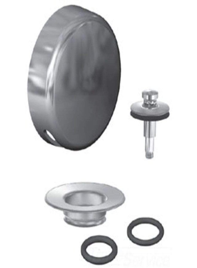 Watco QuickTrim Lift and Turn Bathtub Stopper with Innovator Overflow and Two "O" Rings Trim Kit in Chrome Plated - Image 1