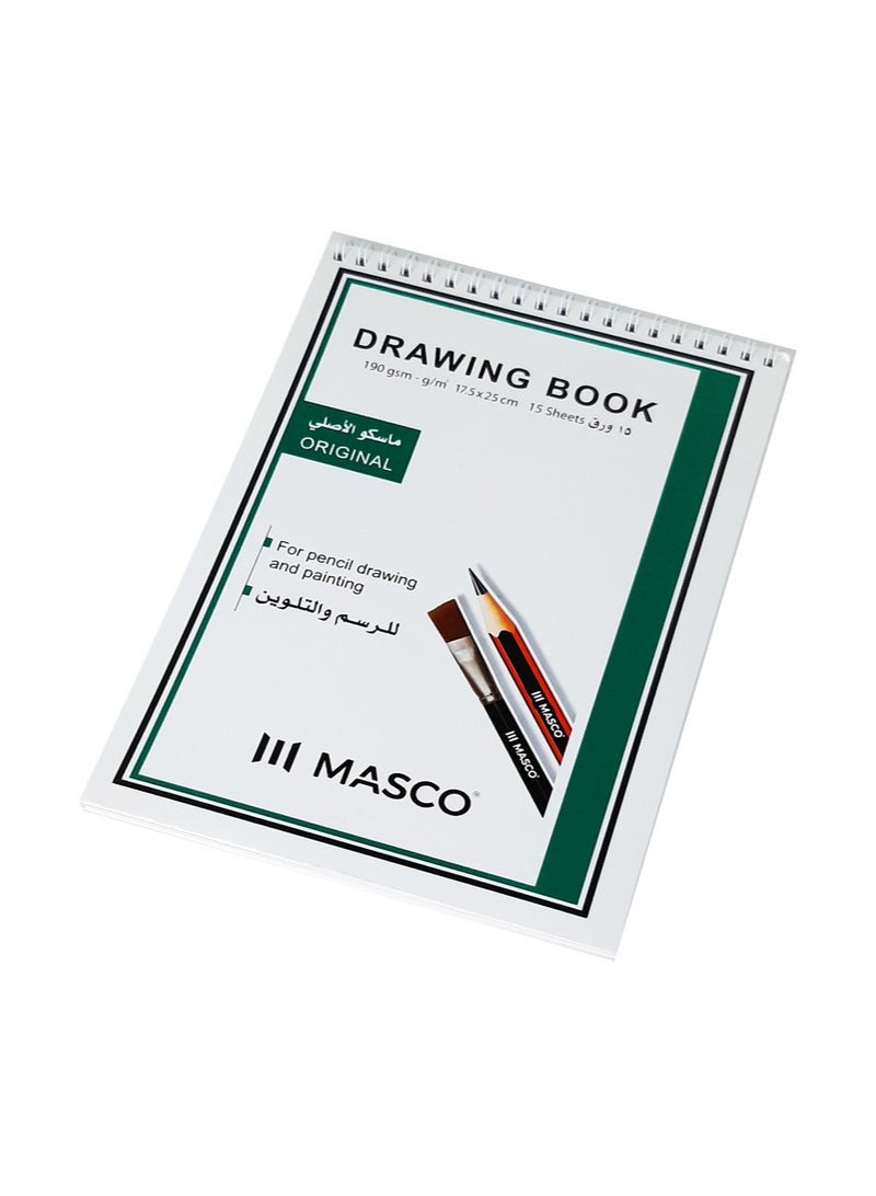 MASCO كتاب رسم عالي الجودة للرسم بالقلم الرصاص والتلوين
