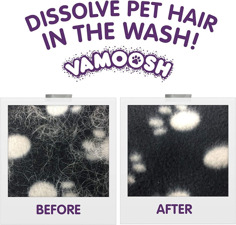 Vamoosh Pet Hair Dissolver | Patented Pet Hair Dissolving Formula | No Harmful Chemicals | Safe for Pets | Removes Odor | Dissolves Dog, Cat & Animal Fur | Easy to Use | 100g (Pack of 3)