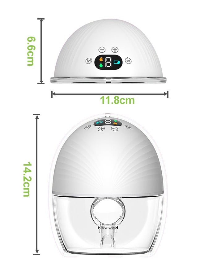 Electric Breast Pump With 3 Modes and 9 Levels Electric Breast Pump Hands-free Milking Machine Portable Strong Suction Intelligent Integrated Silent Automatic Breast Pump for New Mommy