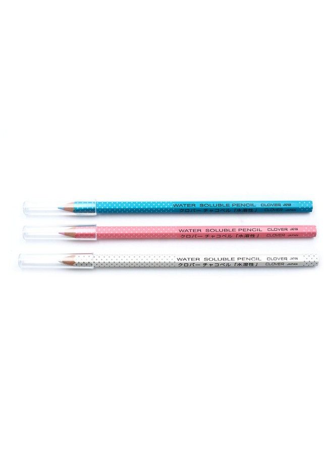 Clover Water Soluble Pencilwhite Pink & Blue - Image 4