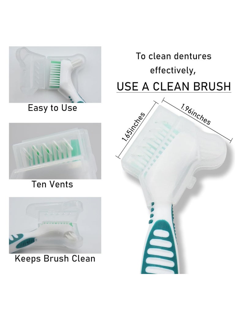 Bvcewilty Denture Brush Cover, Single Hand Operated, Ten Air Vents, Keep Denture Toothbrush Fresh and Clean, Suitable for Most Denture Brushes, 2 Count.…  - Image 3