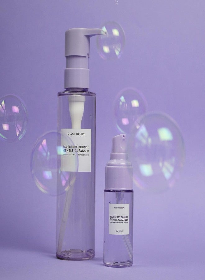 Glow Recipe Blueberry Bounce Exfoliating Face Wash, Travel Size - Foaming Facial Cleanser, Makeup Remover & Clarifying Mask - Hydrating Hyaluronic Acid & Gentle AHA for Sensitive Skin - Vegan, 30ml - Image 5